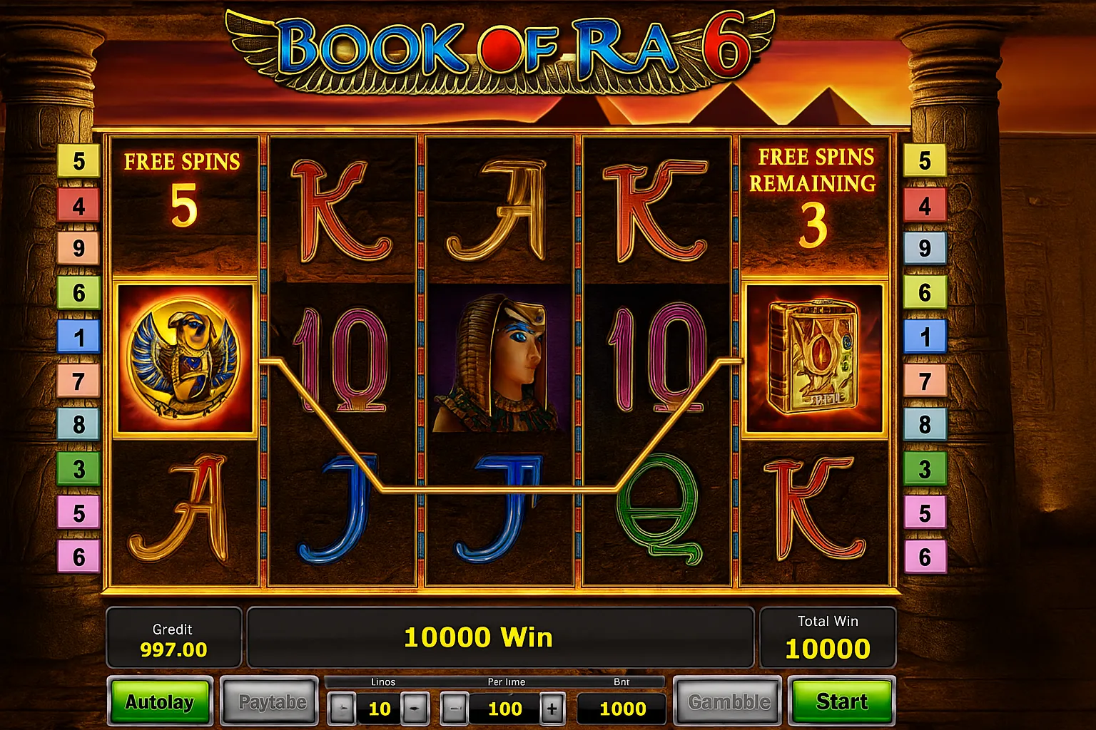 Символы Book of Ra 6